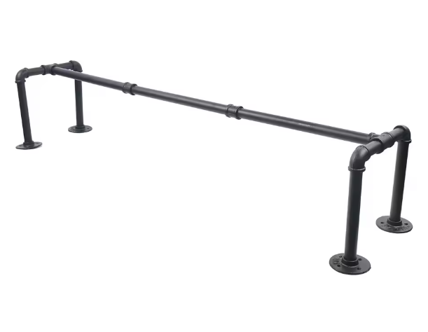 Industriële Wandkapstok – IJzeren Kledingrek 115 cm, 40 kg Draagkracht