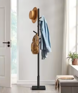 Houten Kledingrek met Kapstok – Compact & Duurzaam