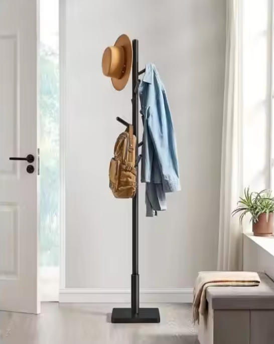 Houten Kledingrek met Kapstok – Compact & Duurzaam