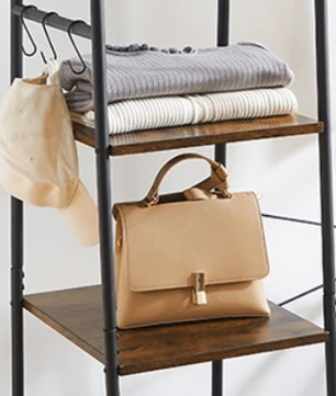 Multifunctioneel Kledingrek met Kapstok, Schoenenrek & Legplanken – Industrieel Design