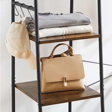 Multifunctioneel Kledingrek met Kapstok, Schoenenrek & Legplanken – Industrieel Design