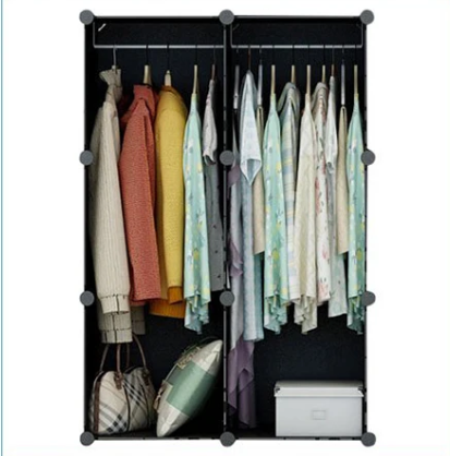 Opvouwbare Kast met 20 Kubussen & 2 Kledingroedes – Modulair en Ruim