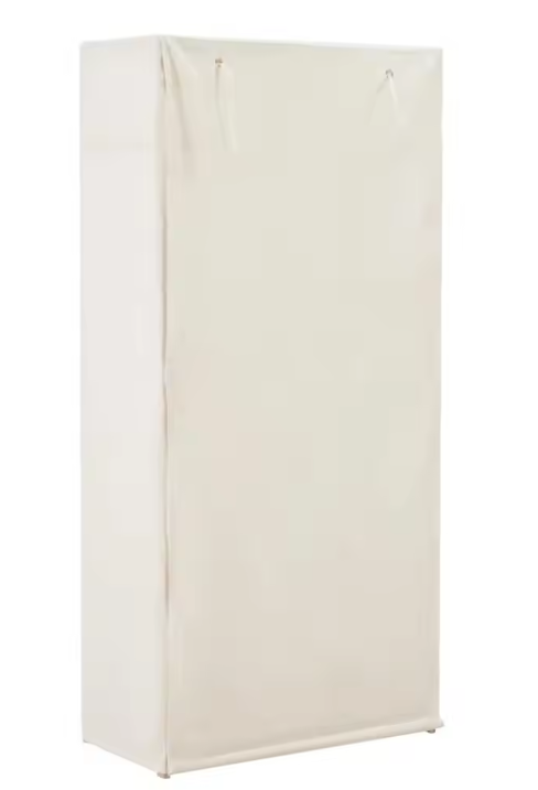 Opvouwbare Stoffen Kledingkast – 79×40×170 cm, Met Roede & Stoffenhoes, Lichtgewicht en Functioneel