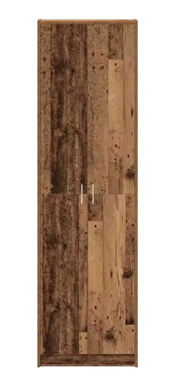 Vintage Houten Kast met Planken – Vrijstaand & Duurzaam 55×25×189 cm