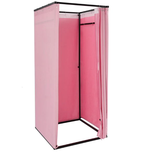 Draagbare Paskamer met Gordijn – Opvouwbare Changing Room 85×85×200 cm