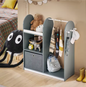 Kinderkast met Kapstok, Lades & Haken – MDF en Stof 97×108×35 cm