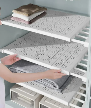 Verstelbaar Wandrek – Kast Organizer & Keuken Opbergrek