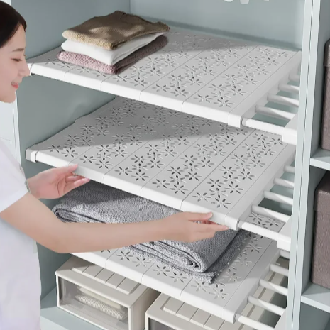 Verstelbaar Wandrek – Kast Organizer & Keuken Opbergrek