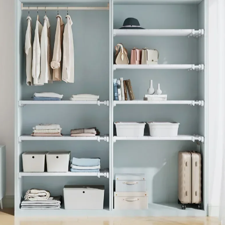 Verstelbaar Wandrek – Kast Organizer & Keuken Opbergrek