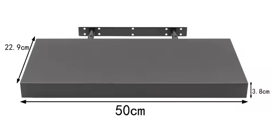 Set van 2 Wandplanken – MDF Zwevende Planken voor Woonkamer, Keuken, Badkamer & Slaapkamer