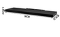 Set van 2 Wandplanken – MDF Zwevende Planken voor Woonkamer, Keuken, Badkamer & Slaapkamer