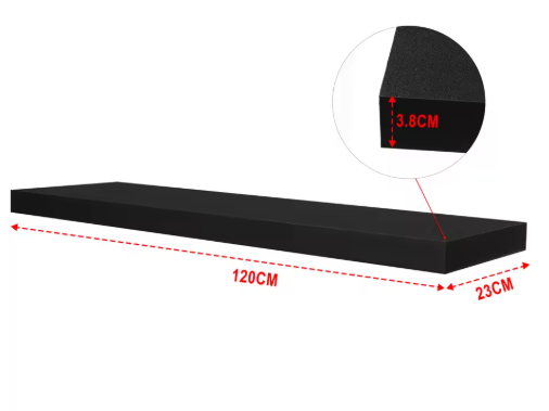 Set van 2 Wandplanken – MDF Zwevende Planken voor Woonkamer, Keuken, Badkamer & Slaapkamer