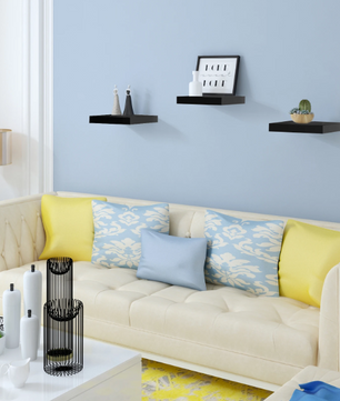 Set van 2 Wandplanken – MDF Zwevende Planken voor Woonkamer, Keuken, Badkamer & Slaapkamer