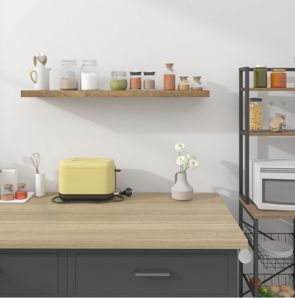 Zwevende Wandplank – Houten Wandplank voor Boeken, Foto’s & Decoratie