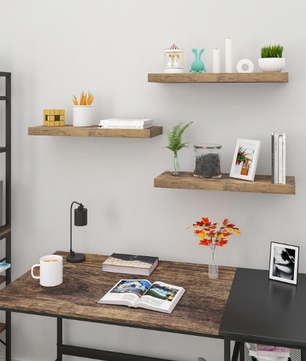 Zwevende Wandplank – Houten Wandplank voor Boeken, Foto’s & Decoratie