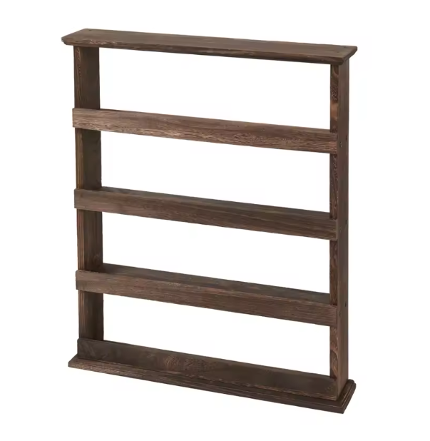4-Laags Houten Kruidenrek – Wandrek & Tafel Organizer voor Keuken