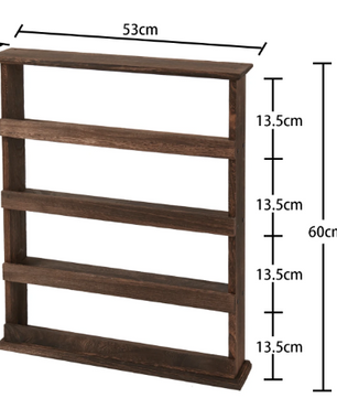 4-Laags Houten Kruidenrek – Wandrek & Tafel Organizer voor Keuken