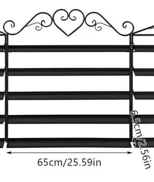 Wandrek met 5 Lagen – Metalen Opbergrek voor Nagellak & Cosmetica