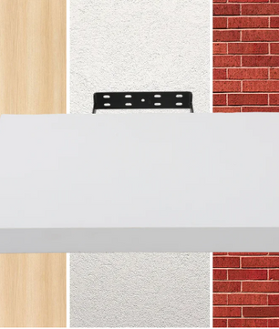 Zwevende Wandplank – Houten & Metalen Boekenrek voor Foto’s, CD’s & Decoratie