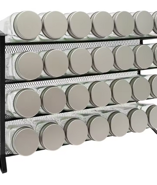 Kruidenrek 4-Laags – Inclusief 28 Potjes, Labels & Organizer