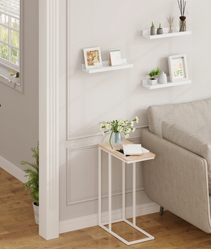 Set van 3 Zwevende Wandplanken – MDF Fotoplank Wit, Modern & Praktisch