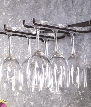 Dubbele Wijnrekhouder – Ophangrek voor Glazen & Goblets