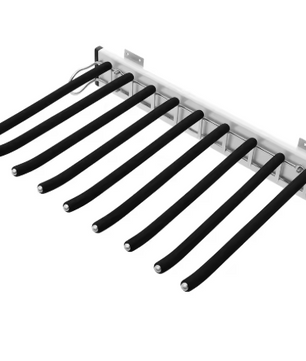 Uitschuifbaar Broekenrek – 9-Rods Zijmontage Kledinghanger