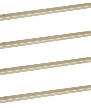 Set van 4 Wandplanken – MDF Floating Planken Wit & Sonoma Eiken 115 cm