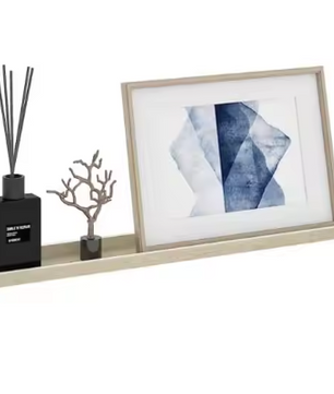 Set van 4 Wandplanken – MDF Floating Planken Wit & Sonoma Eiken 115 cm