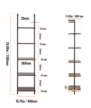 Industriële Wandplank met Pijpbeugel – Houten Opbergrek & Wandmontage, 3 Lagen