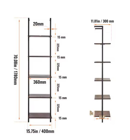 Industriële Wandplank met Pijpbeugel – Houten Opbergrek & Wandmontage, 3 Lagen