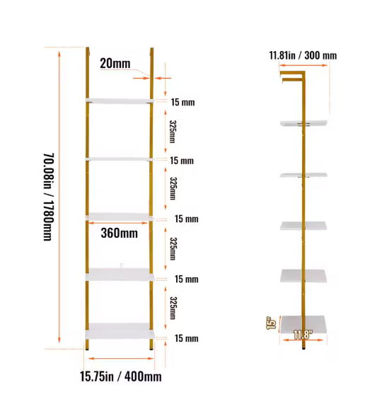 Industriële Wandplank met Pijpbeugel – Houten Opbergrek & Wandmontage, 3 Lagen