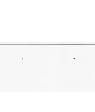 Wandkapstok met Plank en 3 Haken – Wit MDF, 100 cm