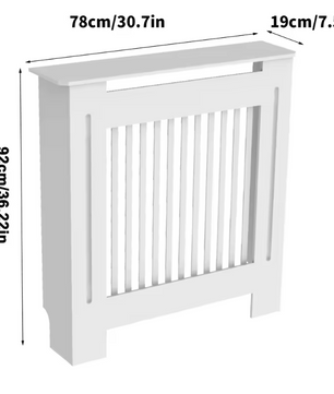 Witte Radiatorombouw – MDF Radiatorkast met Modern Roosterdesign