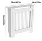 Witte Radiatorombouw – MDF Radiatorkast met Modern Roosterdesign
