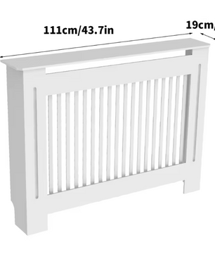 Witte Radiatorombouw – MDF Radiatorkast met Modern Roosterdesign