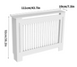 Witte Radiatorombouw – MDF Radiatorkast met Modern Roosterdesign