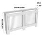 Witte Radiatorombouw – MDF Radiatorkast met Modern Roosterdesign