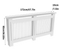 Witte Radiatorombouw – MDF Radiatorkast met Modern Roosterdesign