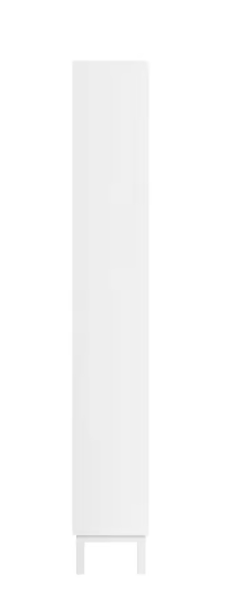 Moderne Smalle Schoenenkast met 3 Kleplades – MDF & Metaal, 50x129x19 cm
