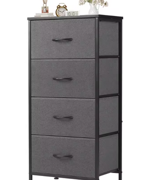 Moderne Stoffen Ladekast met 4 Lades – Staal & MDF, Ruimtebesparend