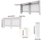 Witte Radiatorombouw met Horizontale Lamellen – MDF Kast & Plank