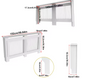 Witte Radiatorombouw – MDF Kast met Lamellen & Plank, 92 cm