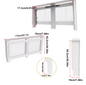Witte Radiatorombouw – MDF Kast met Lamellen & Plank, 92 cm