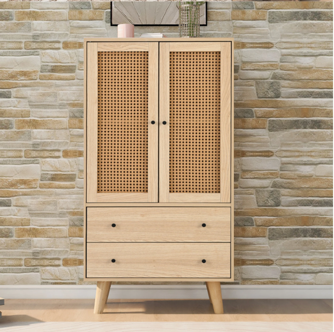 Dressoir met Deuren en Lades – Houten Opbergkast voor Woonkamer en Eetkamer