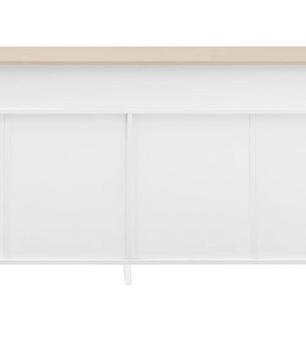 Buffetkast met 4 Deuren en 3 Lades – Houten Dressoir 160x37x75 cm