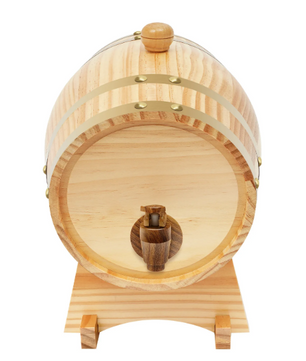 Eikenhouten Wijnvat met Kraan & Standaard – 3L Vintage Dispenser