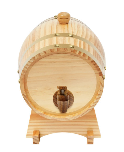 Eikenhouten Wijnvat met Kraan & Standaard – 3L Vintage Dispenser
