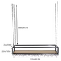 Hangend Wijnrek met Glashouder – Industrieel Plafondrek 100-120 cm