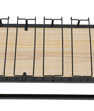 Hangend Wijnrek met Glashouder – Industrieel Plafondrek 100-120 cm